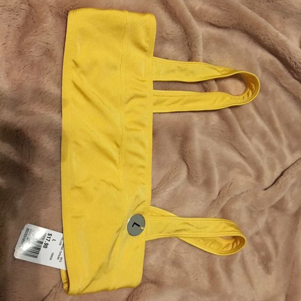 yellow bikini top NEVER WORN